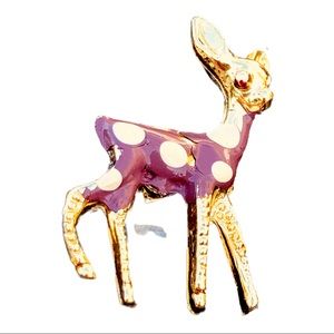 Vintage reindeer pin
